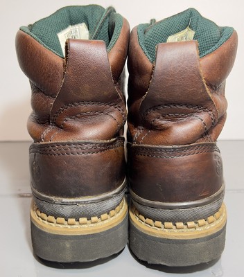 Georgia Giant Womens All Brown Leather G3374 Steel Toe Work  display picture 2