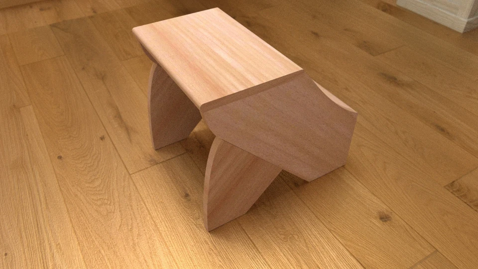 Hocker Fußbank Zwei Stufen Tritt Schemel Massivholz Holz, Buche,NEU - Bild 2 von 2