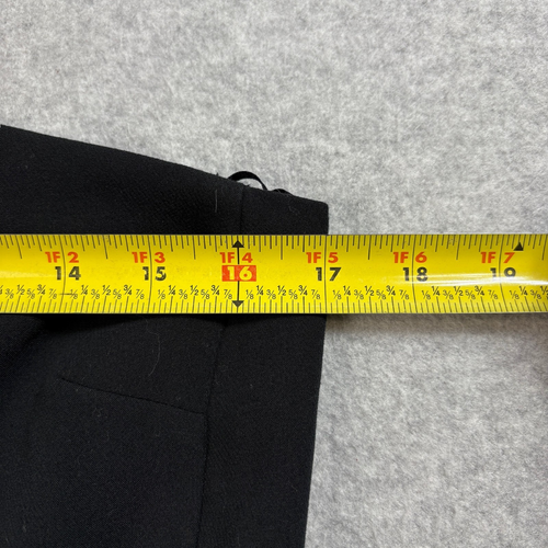 Banana Republic Jumpsuit Women 4 Black Wide Leg One Shoulder Cropped Belted Tie - Picture 5 of 8