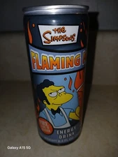 Brand New Unopened! Simpsons Energy Drink Can Flaming Moe 2012 Collectible! 