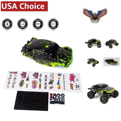 Easy Mount Custom Painted 1/10 Scale Stampede RC Truck Body - Realistic Look