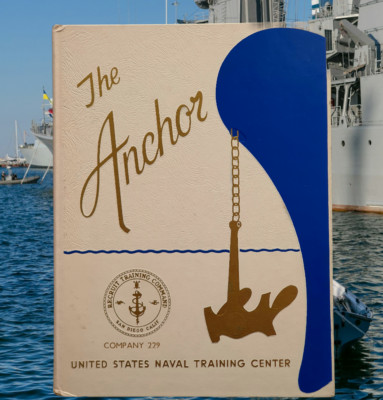 Navy United States Naval Training Center Yearbook 1973 Company 76-229 San Diego