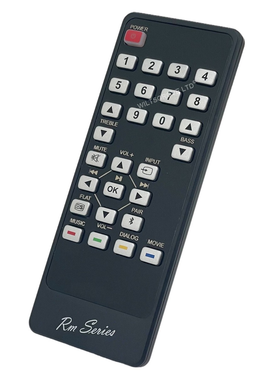 Telecomando Per Soundbar MAJORITY Snowdon 2, Modello SNO-BAR-BLK-2, Nuovo
