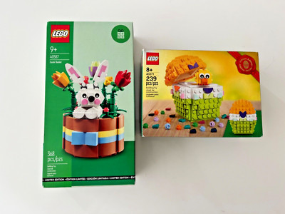 Lego 40587 & 40371 Easter Bunny & Egg (2 Sets Total) Both New Factory Sealed NEW