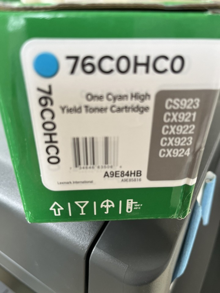 76C0HC0 LEXMARK CX921DE TONER CARTRIDGE CYAN HY | eBay