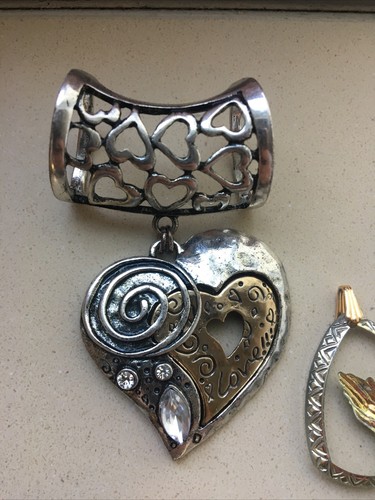 Lot of 6 Solid Silver Necklace Charms / Pendants Vintage Women’s Accessories - Picture 2 of 6