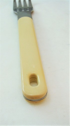 Oneida Northland Stainless Steel (Plastic Handle) COLORMATE WHITE Dinner Fork(s) - Picture 5 of 7