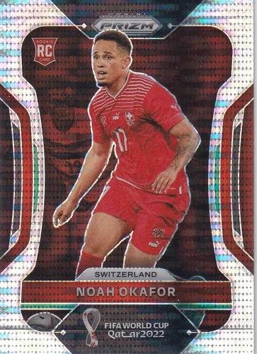 Prizm Soccer World Qatar 2022 No. 268 Noah Okafor Hyper Prizm Rookie Panini