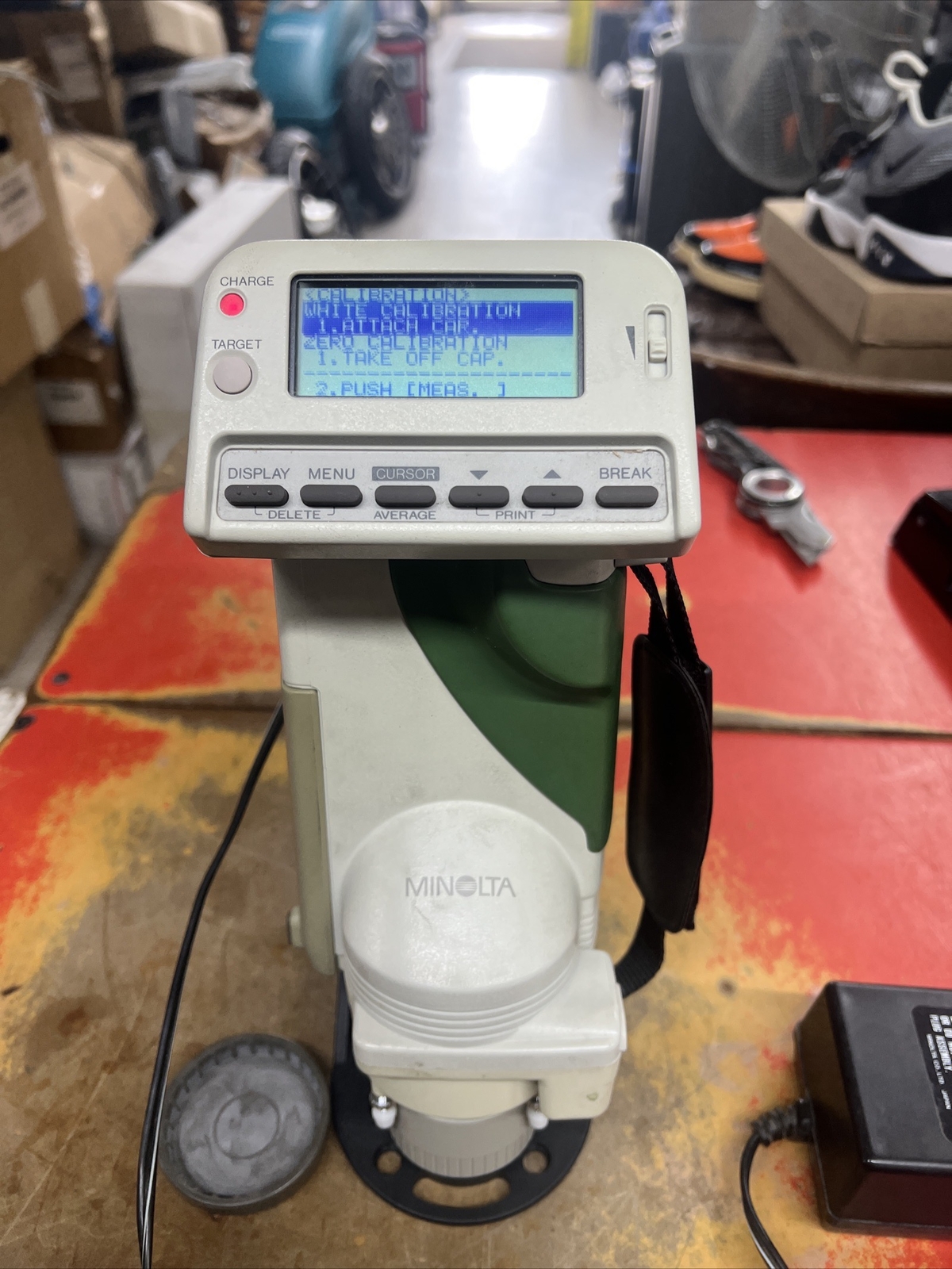 Minolta CM508d Portable Spectrophotometer W/ Hard Case & Accessories