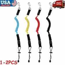 2 Pcs Kayak Paddle Leash Safety Rod Leash Lanyard Fishing Leash Boat Accessories