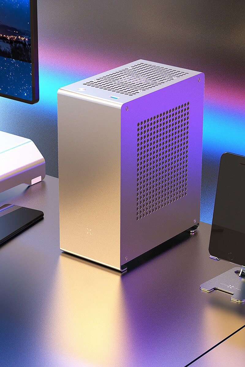 ITX Build Case A1P Mini-ITX PC Case - 5.8L Aluminum Small Form Factor ...