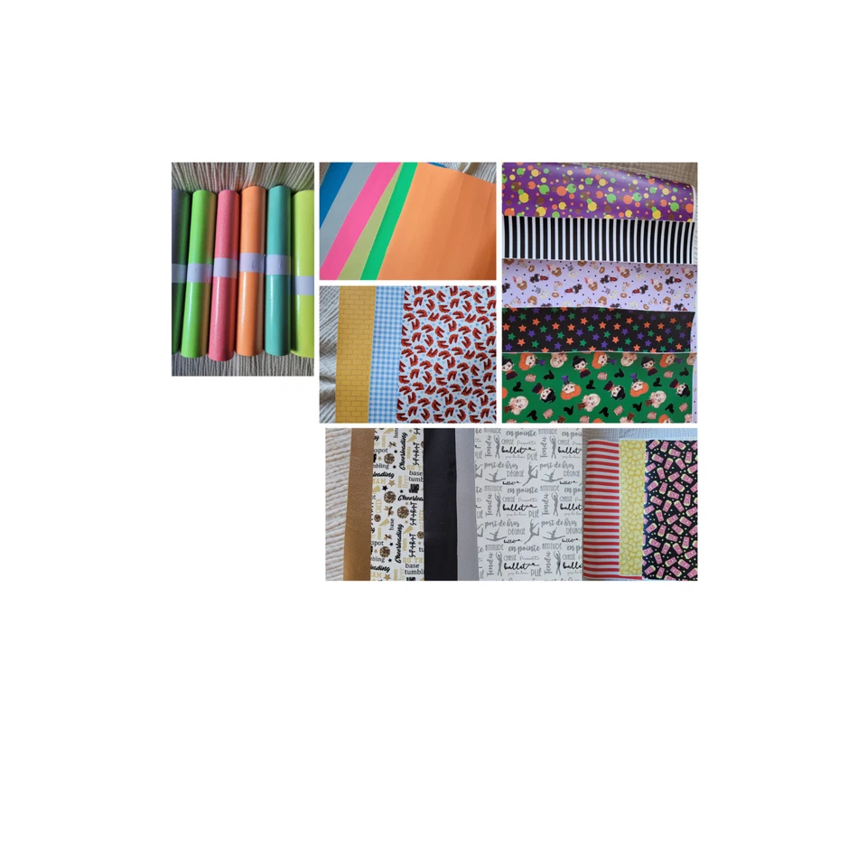 Paquetes de 52 piezas de vinilo bordado/piel sintética. Nuevo, las piezas son 8x12 - 10x12 Foto 4 de 4