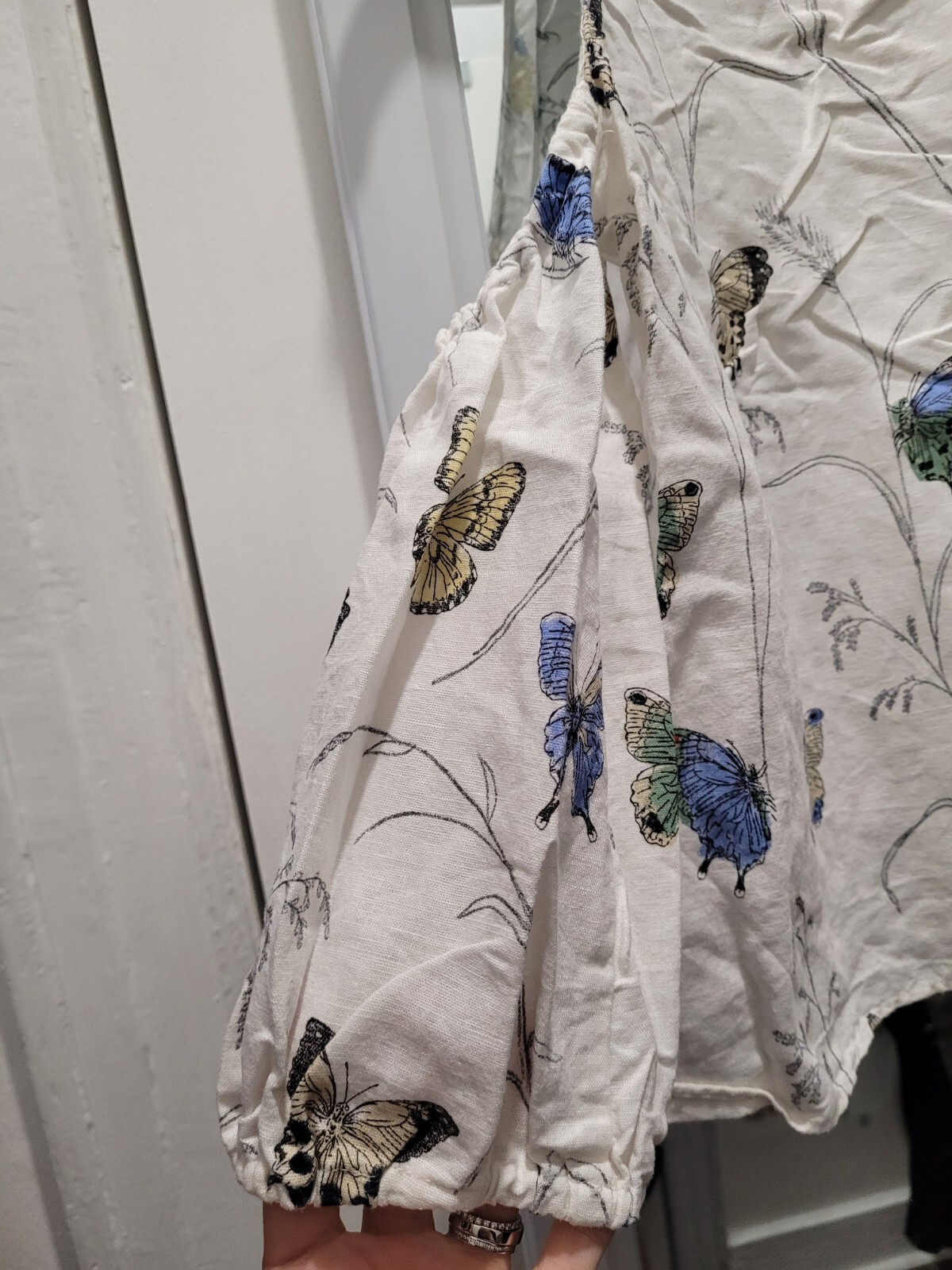 Zara Basic Women's Small Crew Neck Cold Shoulder … - image 9