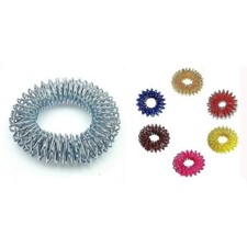 Acupressure Sujok 02 Bracelet Flexible Massager for Arm  10 Sujok Finger Rings.