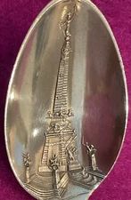 Indianapolis Soldiers Monument & Seal Sterling Souvenir Spoon Dominick & Haff