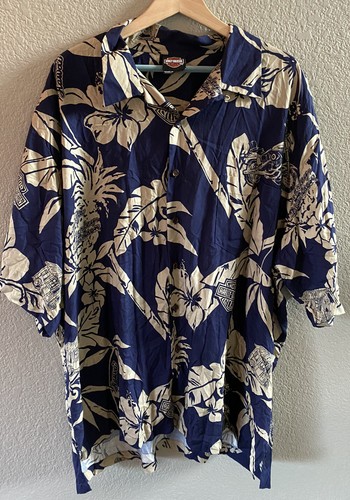 Harley Davidson Vintage Hawaiian camp 