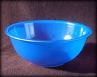 Pyrex 325 Clear Bottom Mixing BOWL ~ 2.5 liter BLUE ~ Used