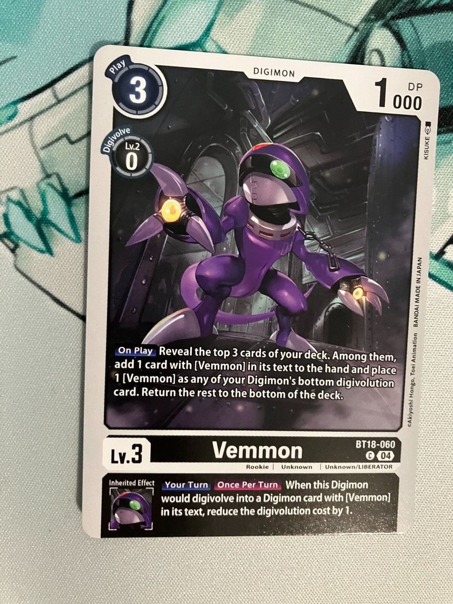 Vemmon BT18-060 C Digimon Release Special Booster 2.0 NM | eBay