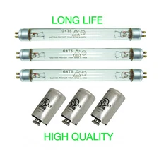 3 UV BULBS AND 3 STARTERS FOR FRESH AIR BY ECOQUEST PURIFIER