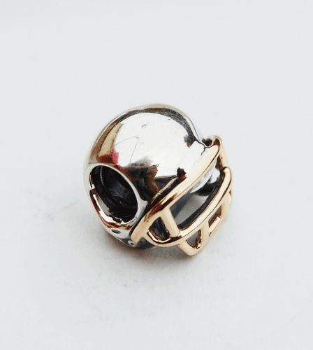 Genuine Pandora two-tone Charm "Football Helmet" - 790570 - retired - Picture 3 of 3