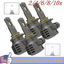 9006 9005 LED Headlight Super Bright bulb White 22000LM High/Low Beam 6500K 4/8X