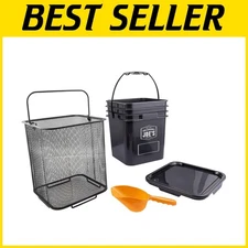 Black Pellet Bucket Kit - 20lb Capacity