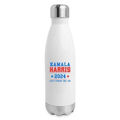 Kamala Harris 2024 Campaign Design Let's Finish the Job 17 oz Insulated