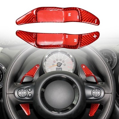 Rot Lenkradschalthebelverlängerung für BMW Mini R55/R56/R57/R58/R59/R60 Paar