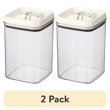 4-Pack 13.8 Cup Flip-Tite Square Airtight Food Storage Container Set Kitchen