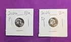 2026 P & D Emerging Liberty Dimes "BU"  In Coin Flips! **FREE SHIPPING**#wj601