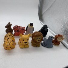 Fisher Price Little People Zoo Animals Seal Cheetah Lion Monkey Lot of 9