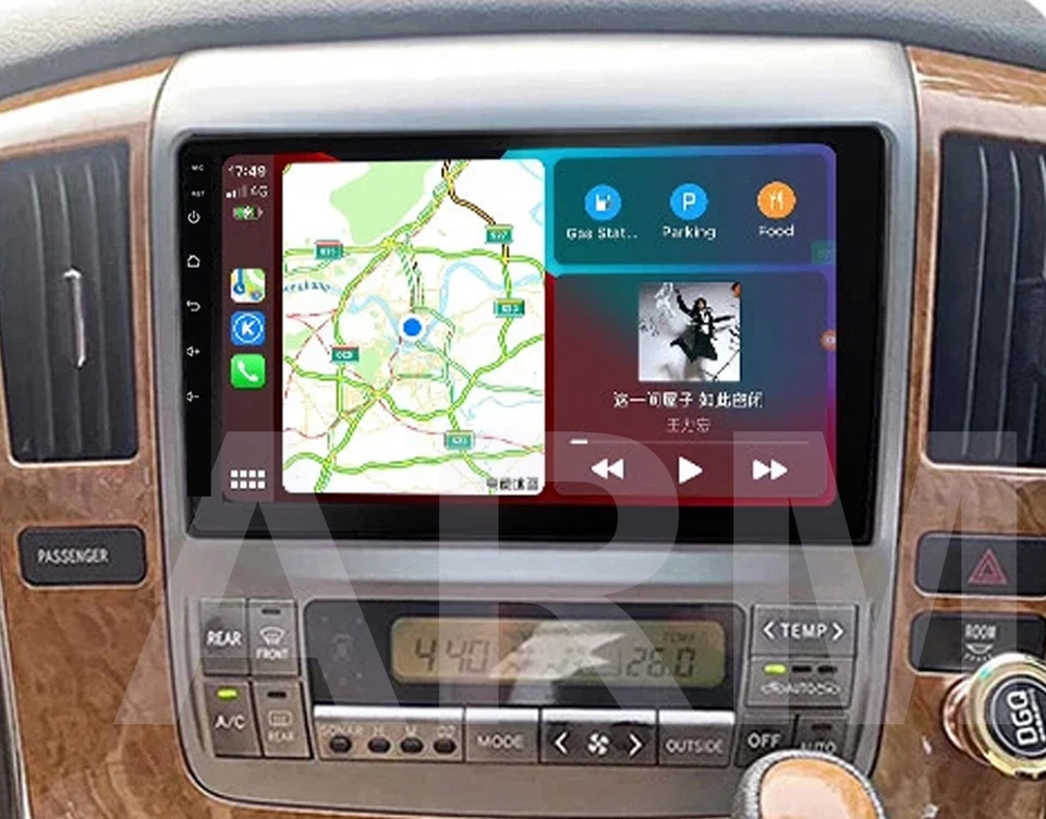 THOMAS-AUTOPARTS 2+32G For Toyota Alphard 2002-2008 CarPlay Android 14 Sat Nav Car Stereo Radio