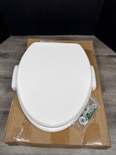 TOPSEAT TinyHiney Potty Elongated Toilet Seat, Adult/Child, w/Chromed Metal NEW