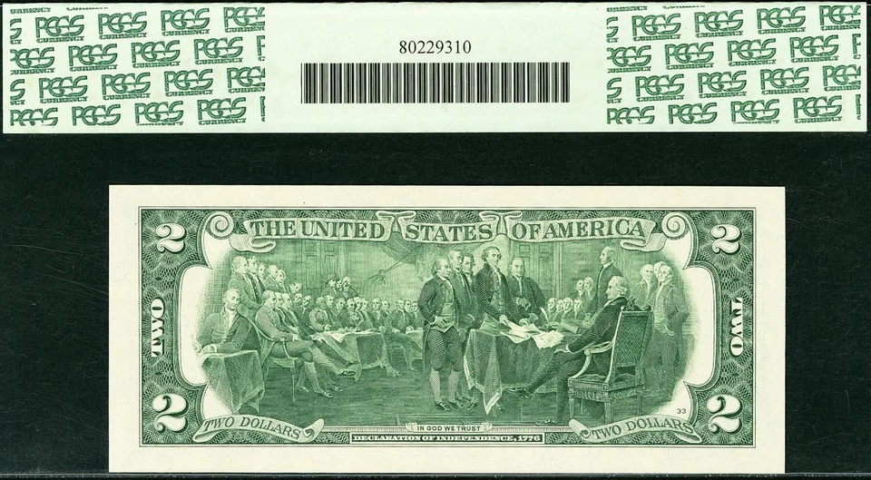 2003A $2 Federal Reserve Note PCGS 67PPQ - Fancy Repeater Serial Number 11181118 - Image 3 of 3