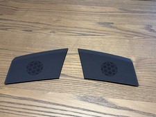 2015-18 PORSCHE CAYENNE DASH DASHBOARD LEFT RIGHT SPEAKER GRILLE COVER AGATE OEM