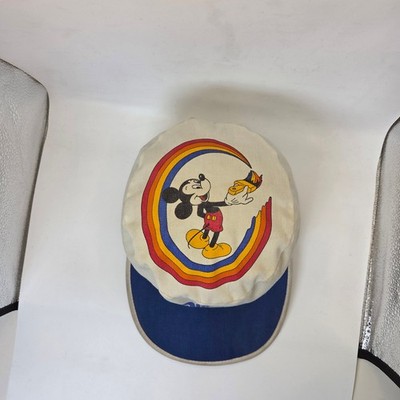 Walt Disney World 1980s Vintage Mickey Mouse Rainbow Hat USA Made