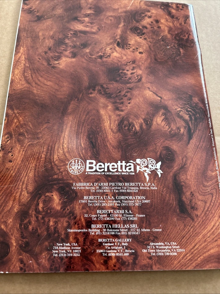 1996 CATÁLOGO BERETTA, ESPINGARDAS, RIFLES, PISTOLAS - Imagem 4 de 4