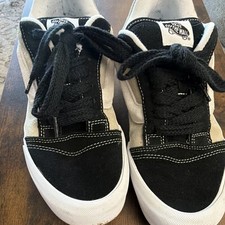 VANS Off The Wall Mens Black/White Low Top La...