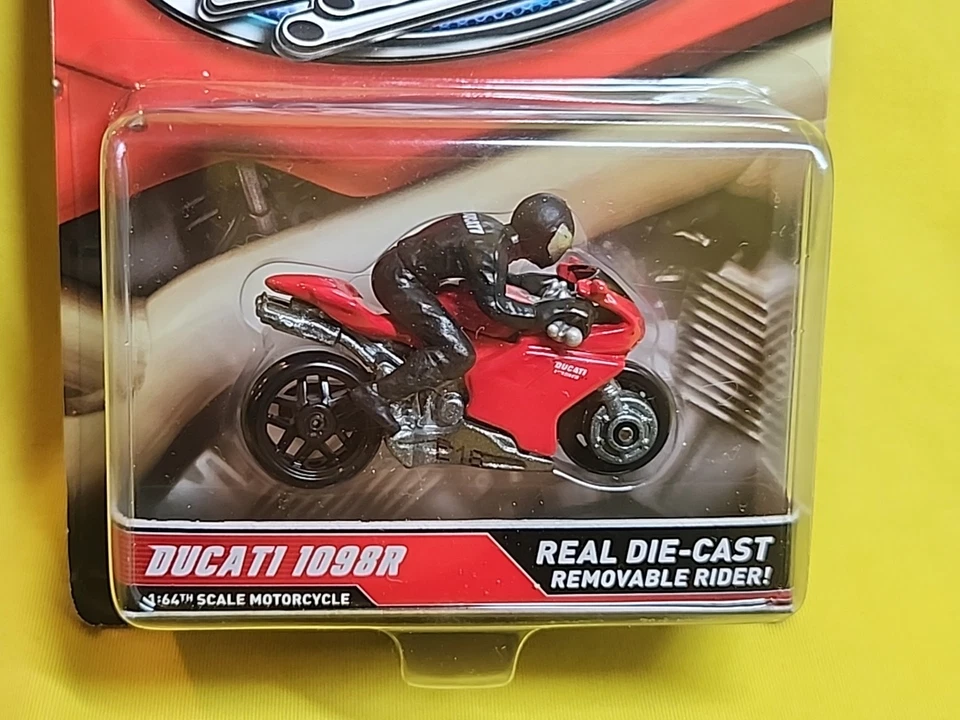 Ducati Hot Wheels Motorcycles Red DUCATI 1098R Removable Rider Diecast NOS 🔥01 - Image 2 of 4