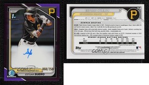 2024 Bowman Chrome Prospect Purple Refractor /250 Estuar Suero #CPA-ES Auto