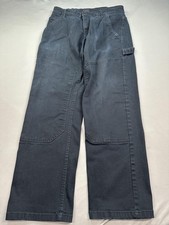 Caterpillar CAT Pants Mens 32x30 Black Workwear Carpenter Utility Heavy Duty