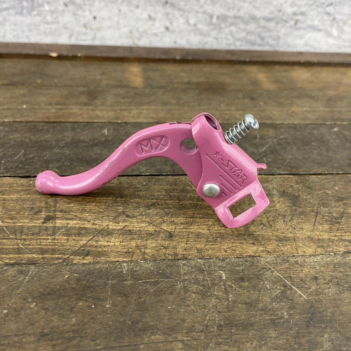 Vintage MX Star Left Hand Brake Lever BMX Pink No Clamp 80s NOS