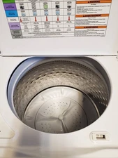 White Whirlpool Washer and Gas Dryer Set - Used, Works Great, Buy As Is