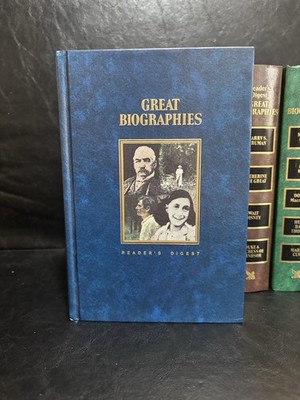 READER DIGEST GREAT BIOGRAPHIES 1st ED 1987 Lincoln/Anne Frank/JP Morgan/1 More