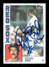 1984 Topps 82 Doug Bird signed auto autograph  bold blue sharpie dec'd MZ BXCP56