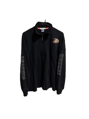 Y2K WEAR by Erin Andrew s Anaheim Ducks Pullover Quarter Zip / Embroidered Logo