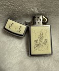 Vintage 1987 Zippo Lighter Scrimshaw Sailing Ship Whaling Scene F III - Sparks — photo 2