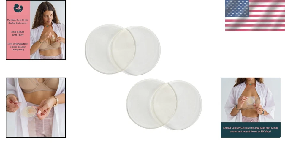 Reusable Hydrogel Nursing Pads | Soothing Breast Pads - Image 2 of 4