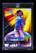 BOBBY WITT JR RARE REFRACTOR COLOR BLAST ROYALS PRIZM INVESTMENT CARD MVP SP