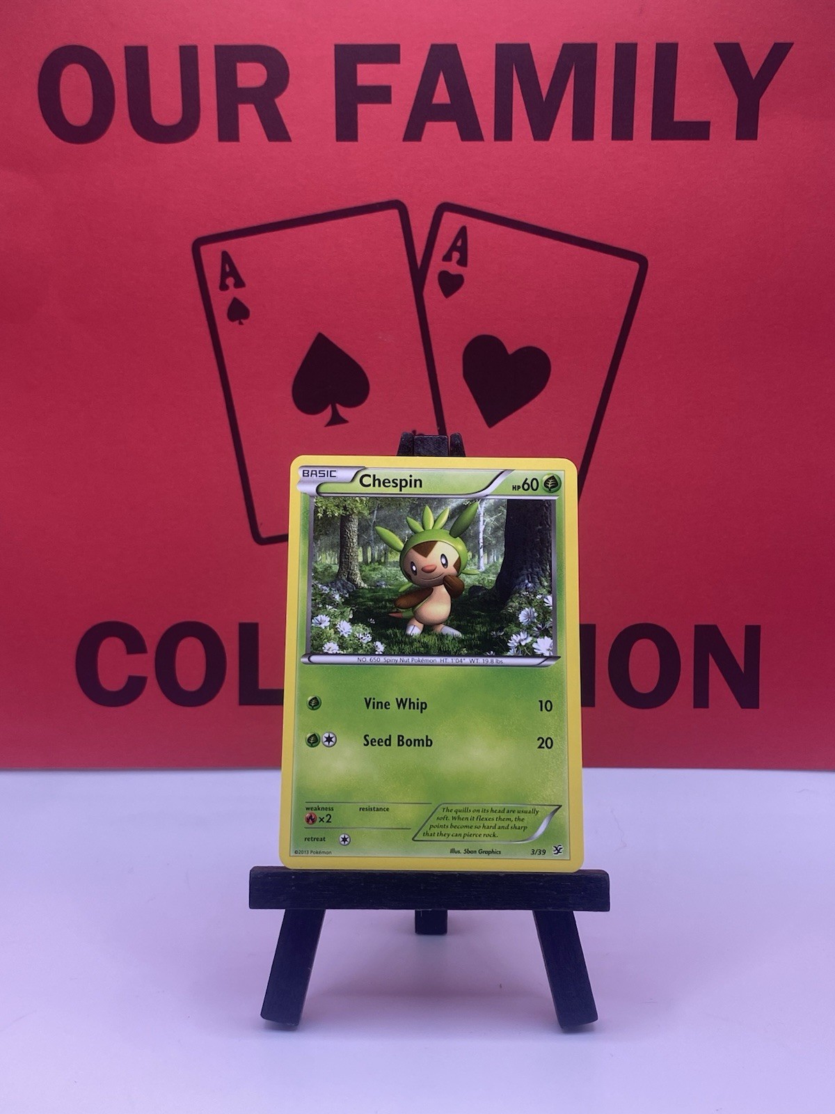 Chespin 3/39 Kalos Starter Set Regular Pokemon TCG 2013 LP